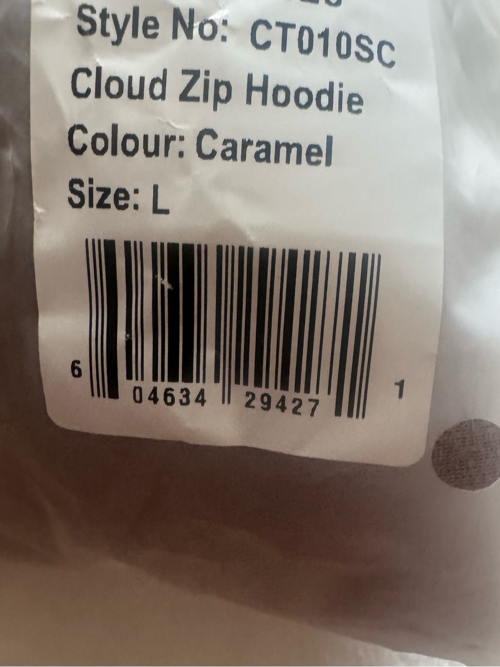Comfrt Cloud Zip Hoodie Caramel - Picture 3 of 3